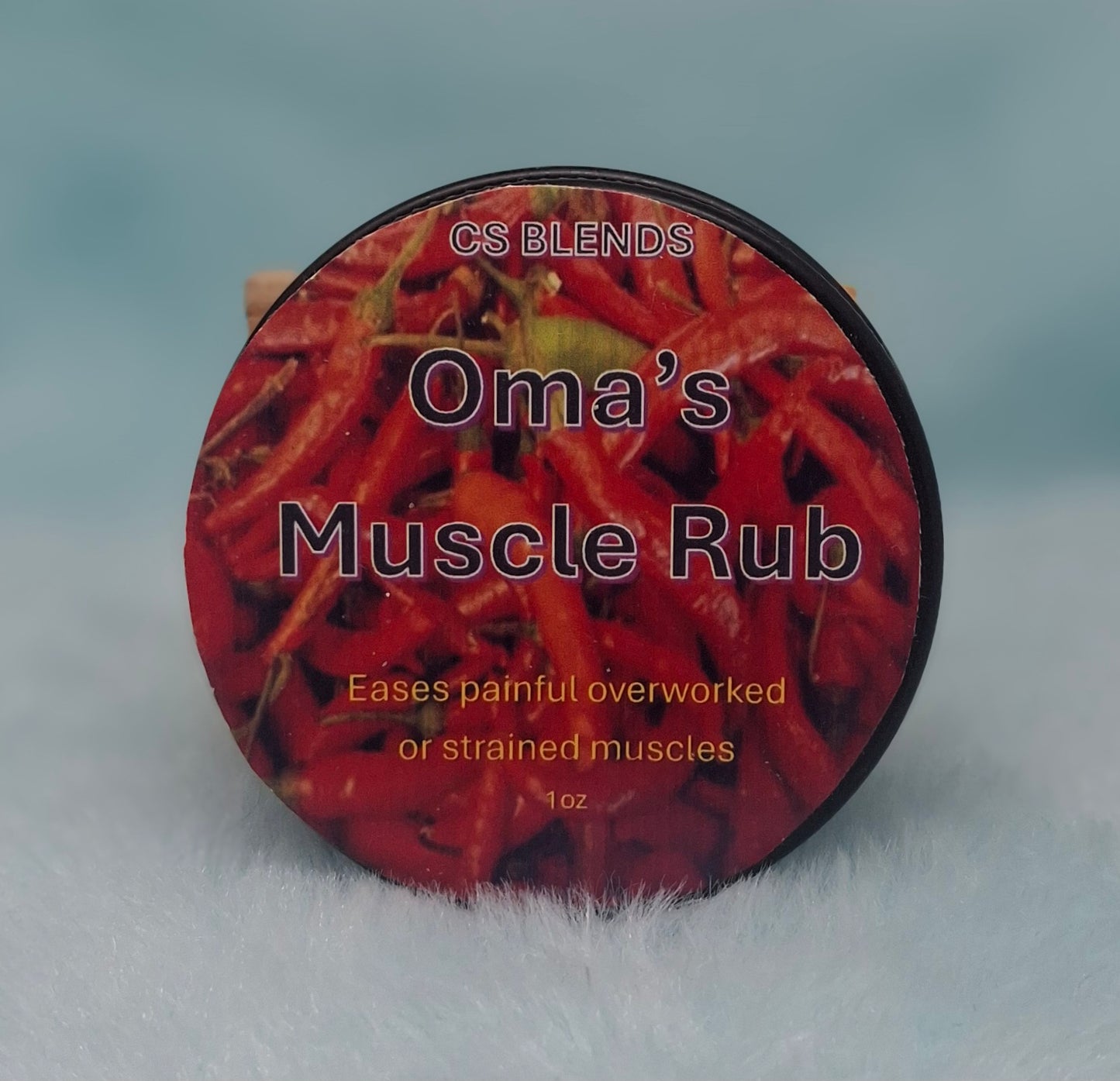 Oma's Muscle Rub. All natural Deep Muscle Therapy Rub