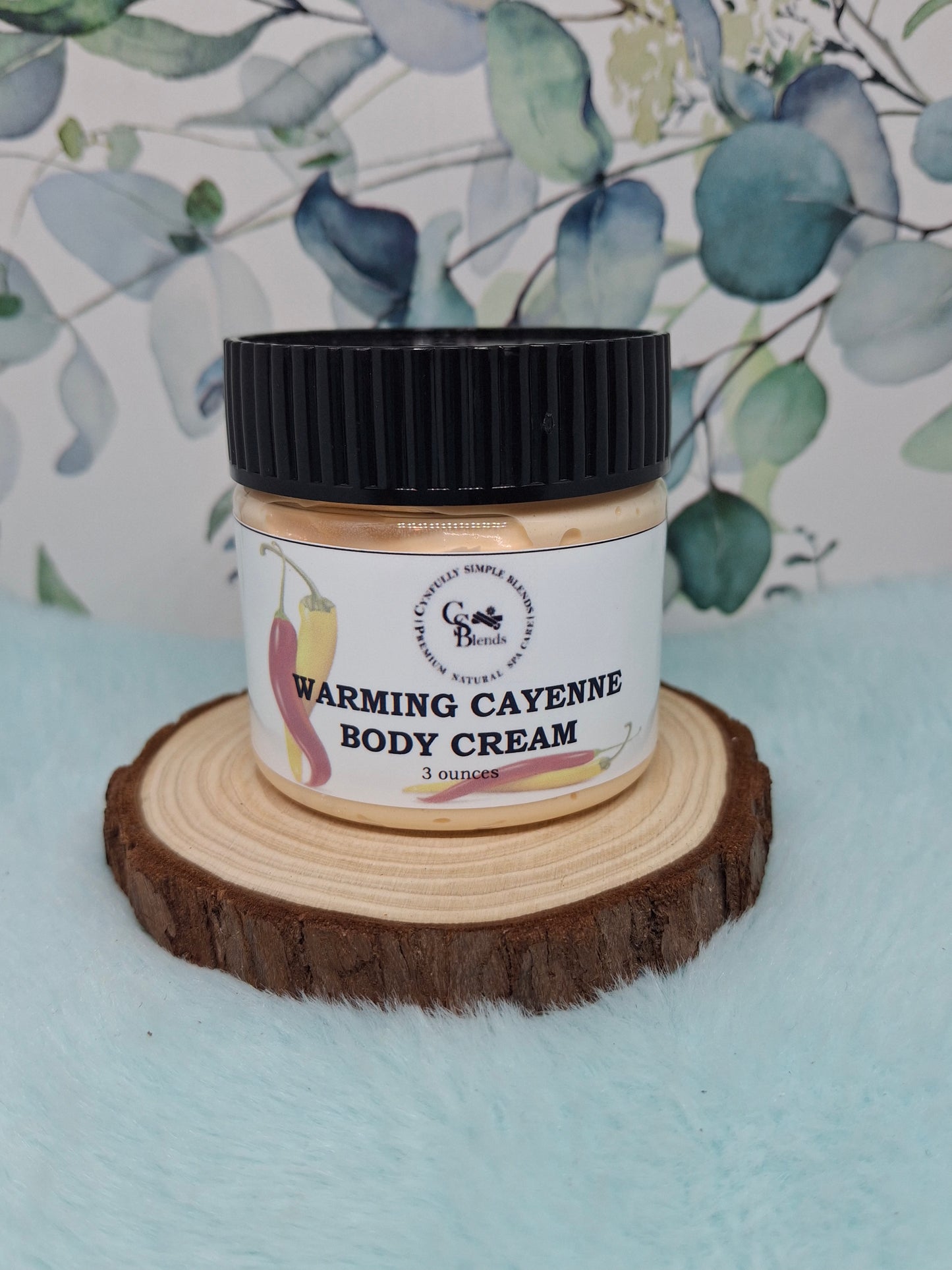 Warming Herbal Cream for Muscles & Joints -Cayenne, Yarrow, Goldenrod