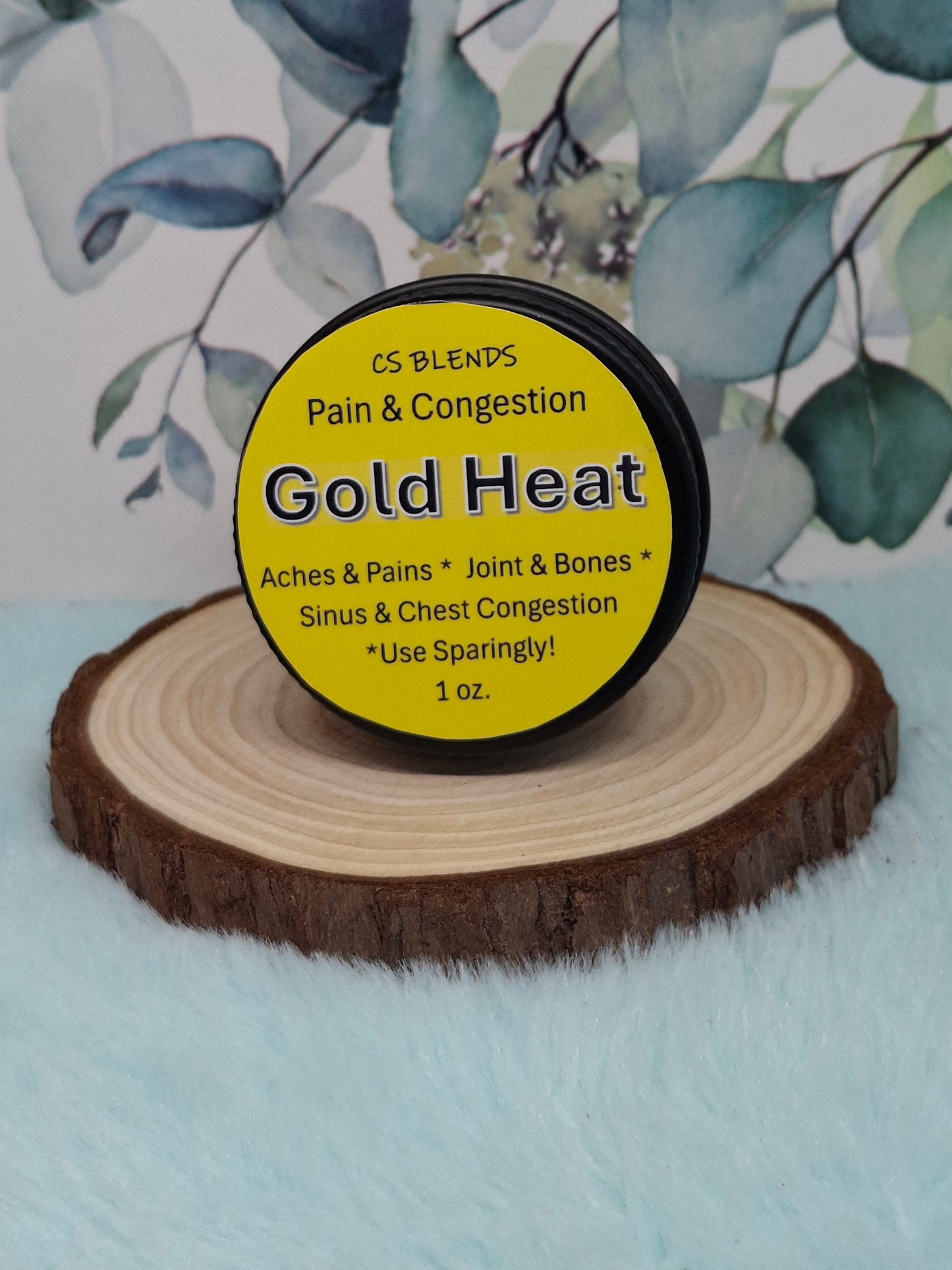 "Gold Heat" Herbal Warming Balm - Modern Mustard Plaster for Circulation, Congestion, & Pain