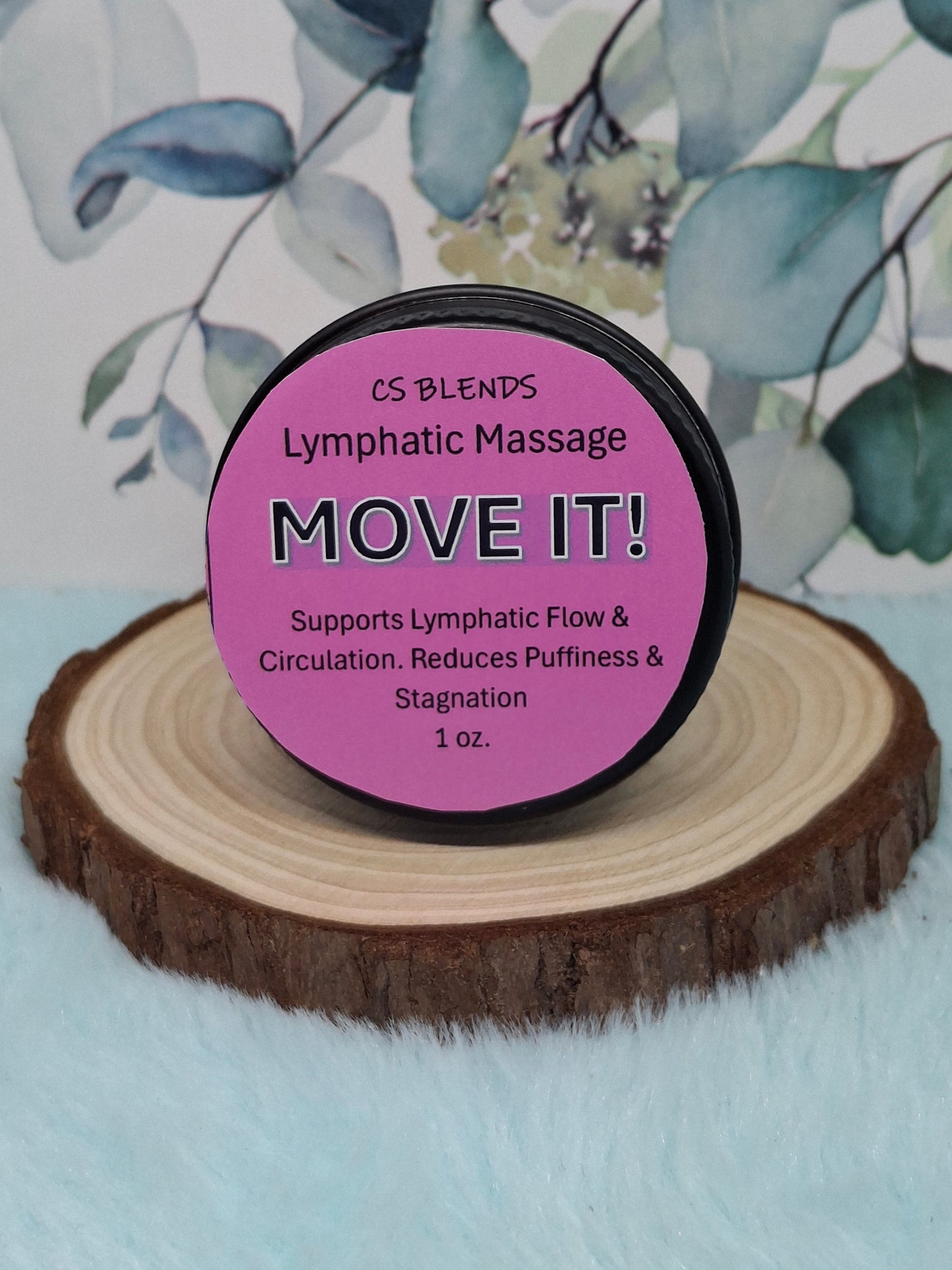 "Move it" Herbal Lymphatic Massage Balm - Red Clover, Dandelion