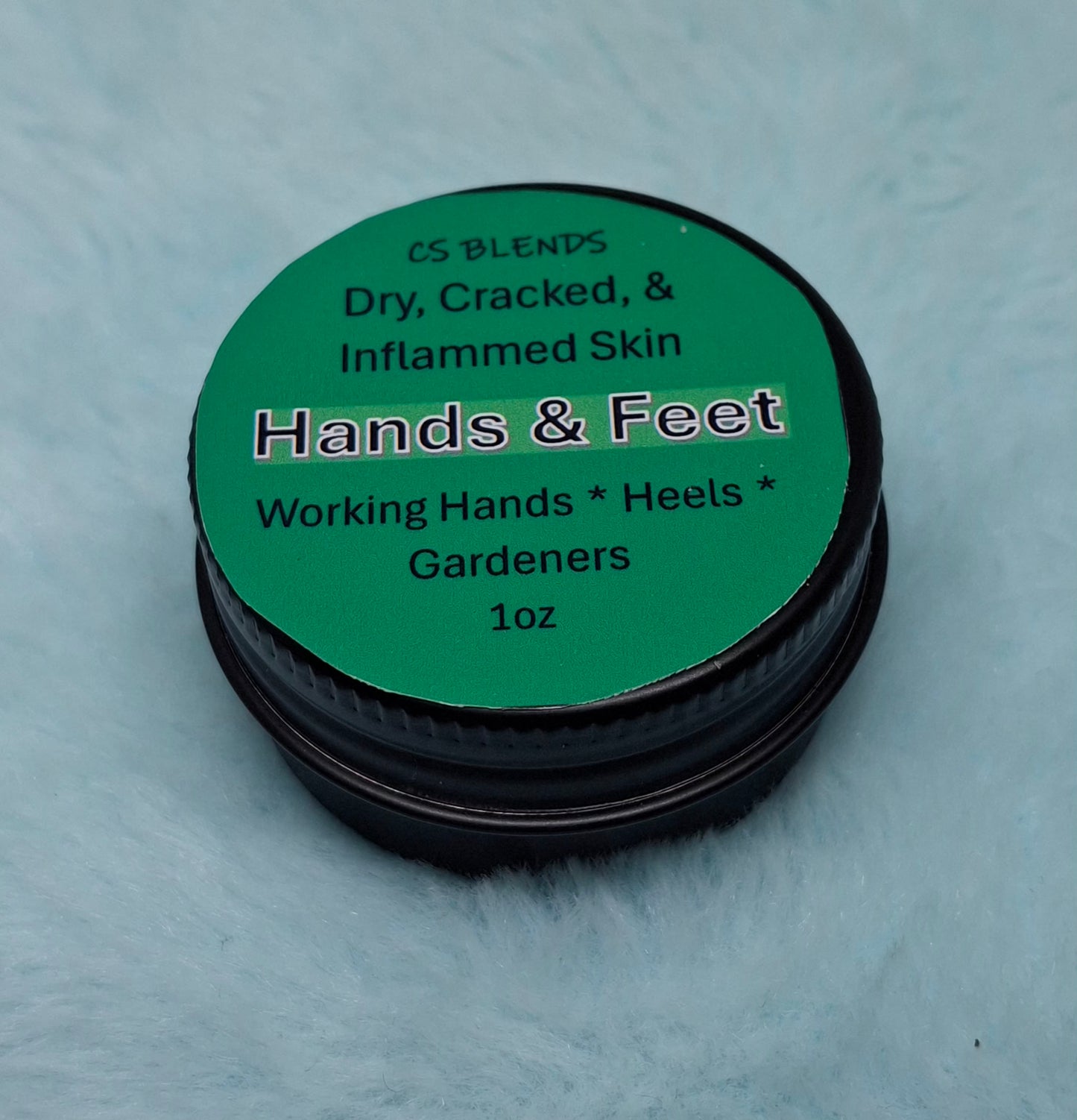 "Hands & Feet" Herbal Repair Balm - for Overworked Dry Cracked Hand and Heels. Bee Balm Purple Dead Nettle