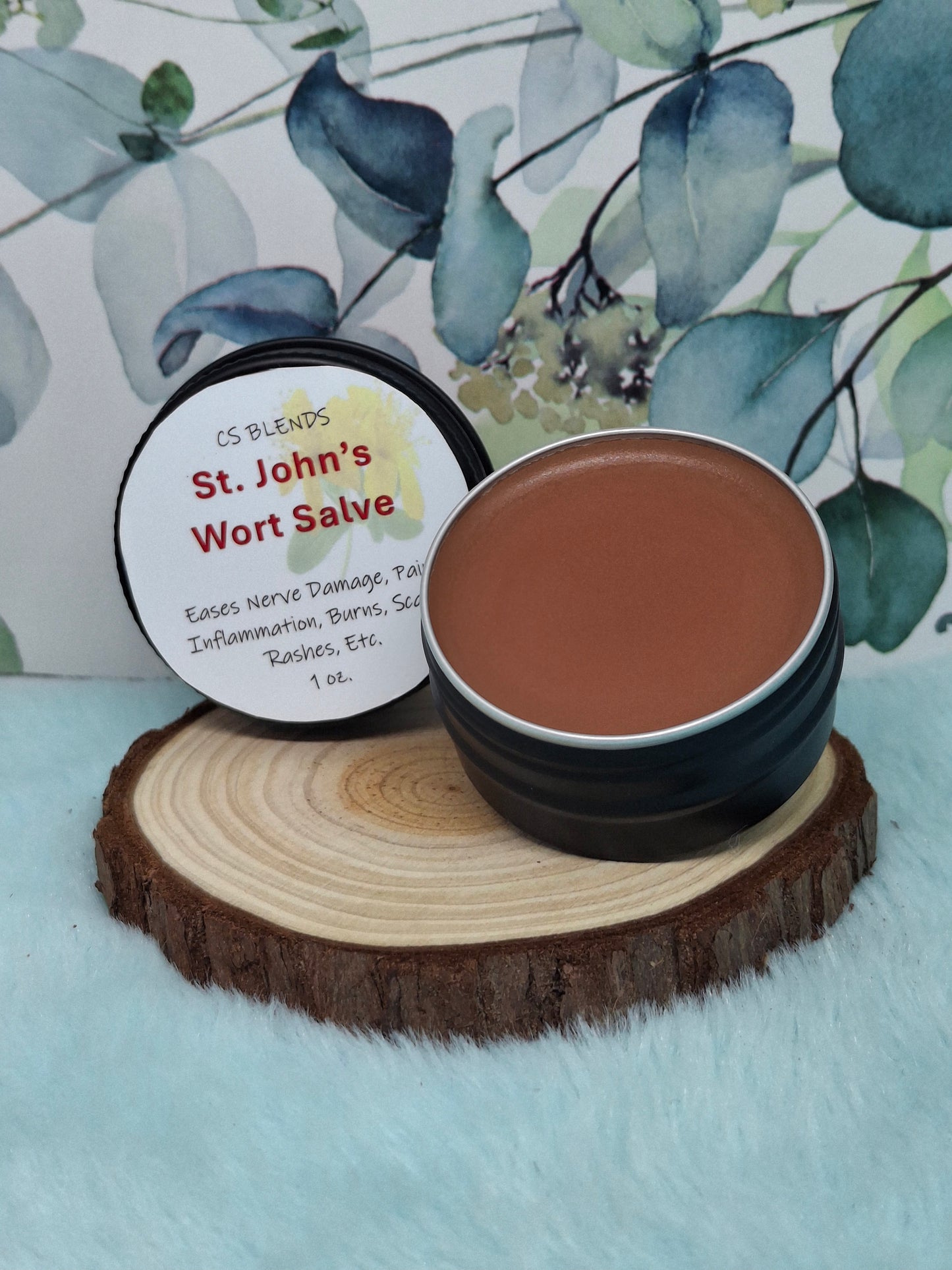 St John's Wort Herbal Balm for Nerves, Muscles, & Burn Care