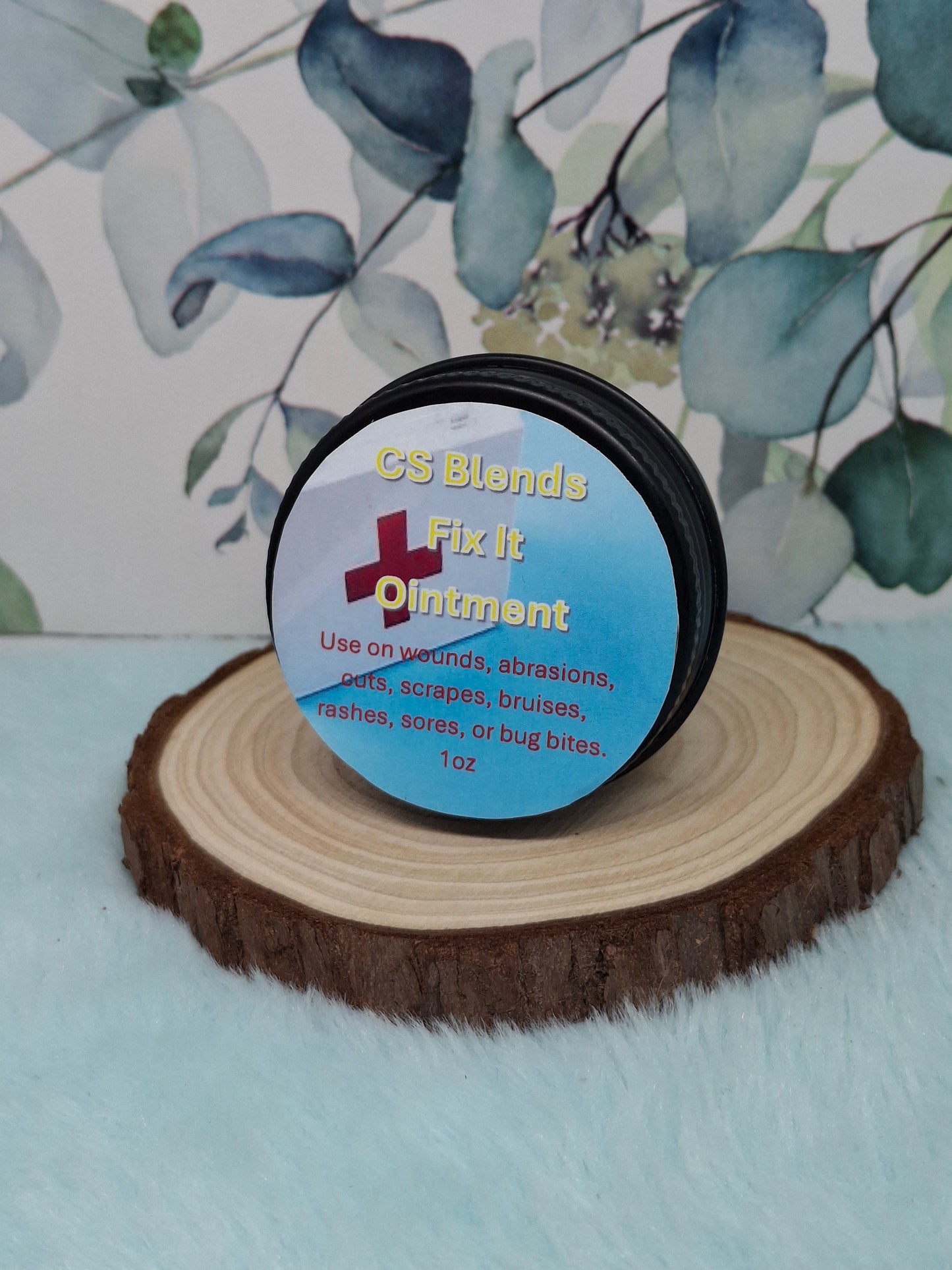 "Fix It" Herbal First Aid Balm For Scrapes and Cuts - Yarrow, Self Heal