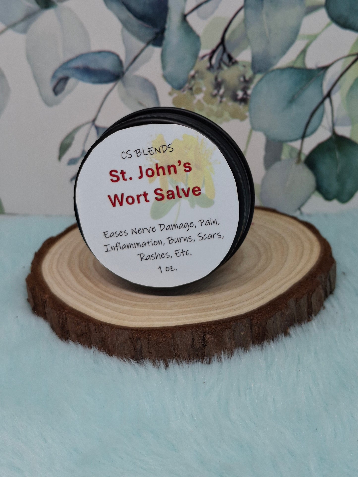 St John's Wort Herbal Balm for Nerves, Muscles, & Burn Care