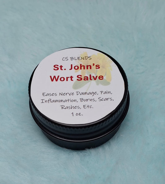 St John's Wort Herbal Balm for Nerves, Muscles, & Burn Care