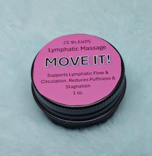 "Move it" Herbal Lymphatic Massage Balm - Red Clover, Dandelion