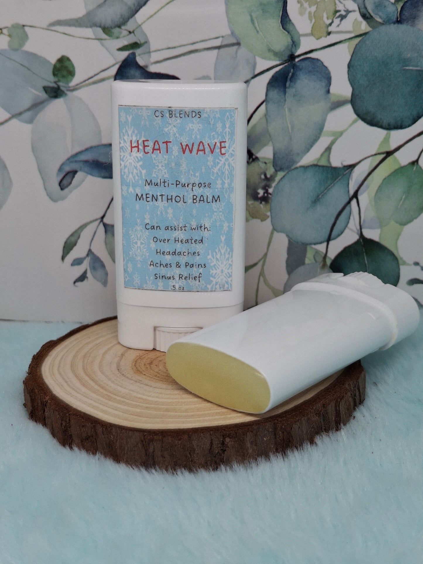 "Heat Wave" Cooling Menthol Balm - Refreshing Herbal Comfort for Overheated Skin, Hot Flashed, & Muscle Tension