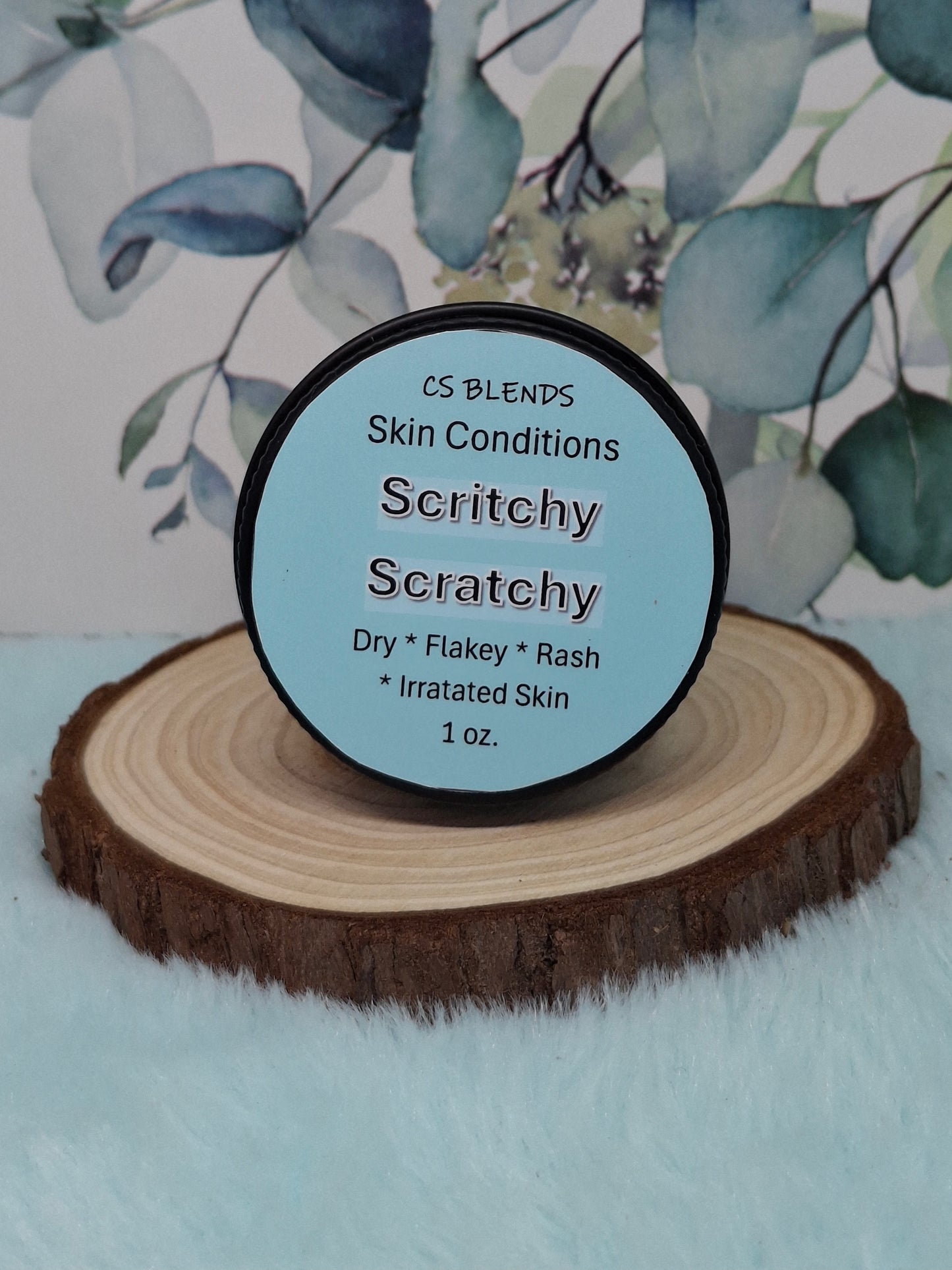 "Scritchy Scratchy" Herbal Itch relief Balm for Dry, Irritated, and Sensitive Skin - Violets, Dandelion, Chickweed